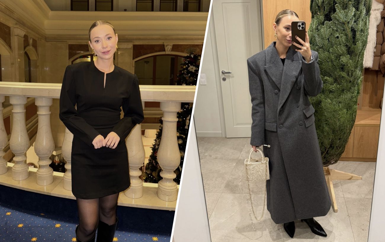 Маленька чорна сукня і довге пальто: зимовий "лук" дружини Віктора Павліка