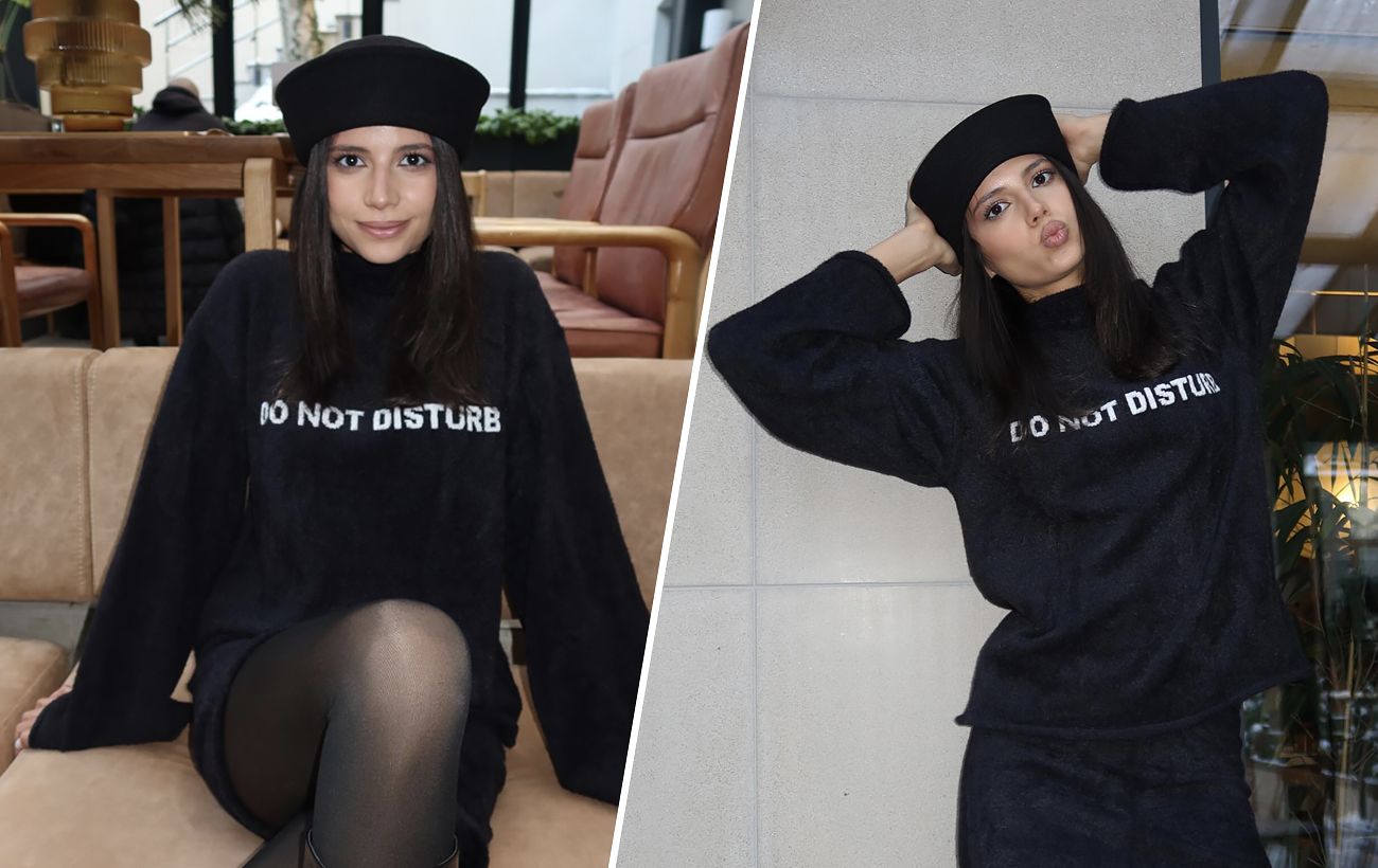 Total black з акцентом: Софія Шамія показала стильний міський образ