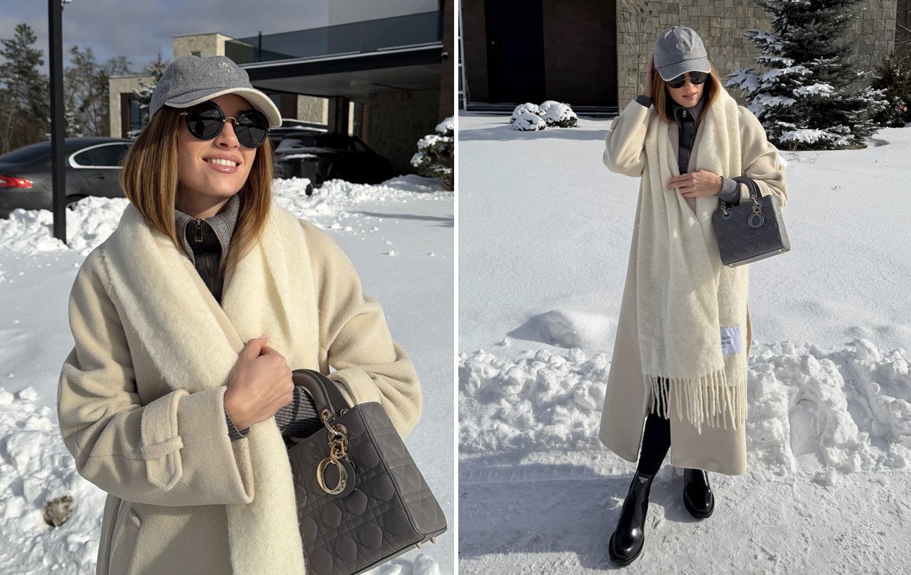 Молочне пальто - головний тренд весни 2026: "лук" дружини Решетніка, який легко повторити