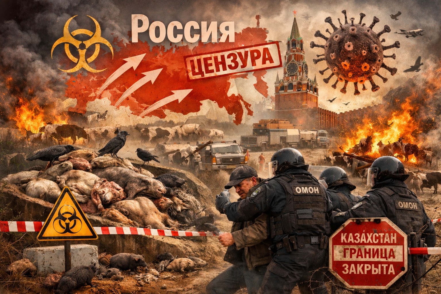 Вірус поза цензурою: як Росія перетворює ящур на транскордонну катастрофу