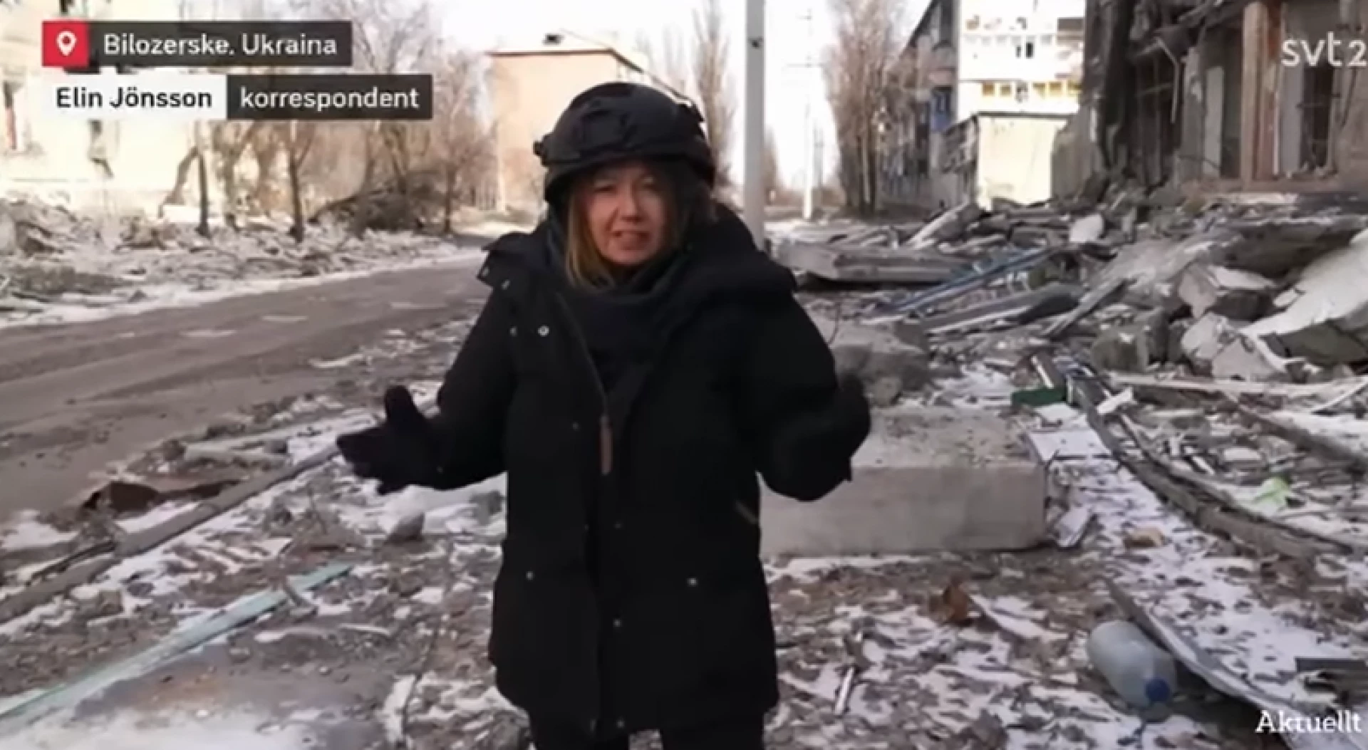 Бійці вінницької бригади провели «екскурсію» шведським журналістам на Донеччині